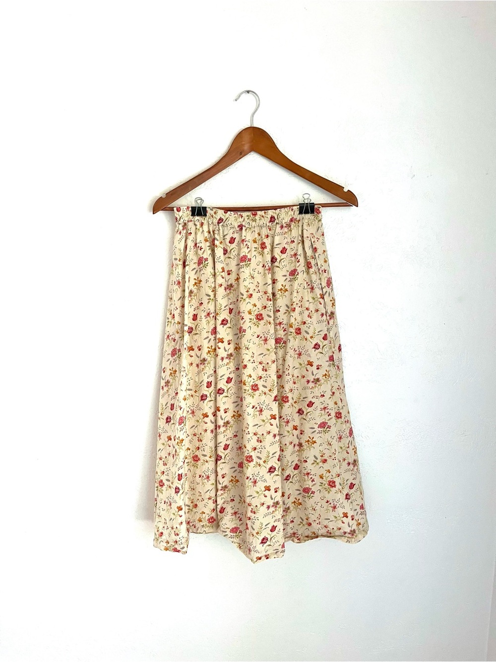 Eskandar Floral Midi Skirt